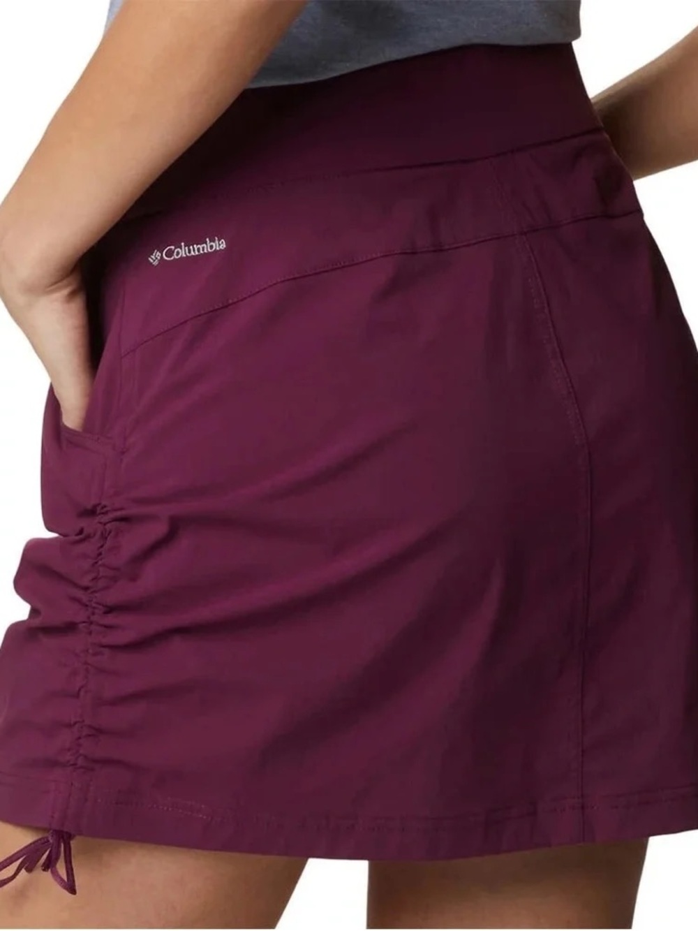 Columbia Skort Women's Burgandy Plum Active Skirt With Shorts